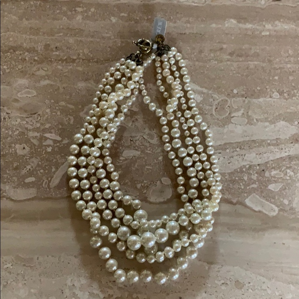NWT J CREW TWISTED PEARL NECKLACE $88